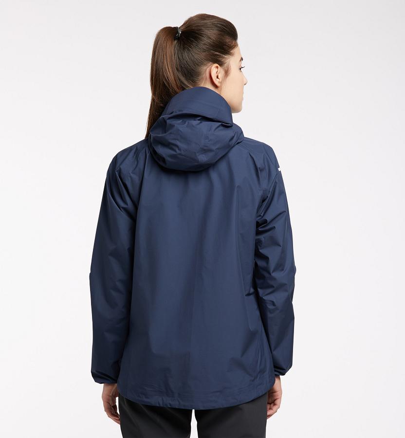 Haglöfs Womens L.I.M Waterproof Jacket Dark Blue New Zealand 68047ARTJ